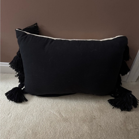 Embroidered ‘Witch Please’ Halloween Pillow with Tassels - Picture 2 of 11